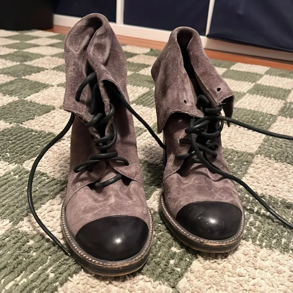 Reed Krakoff Cap Toe Suede Boots